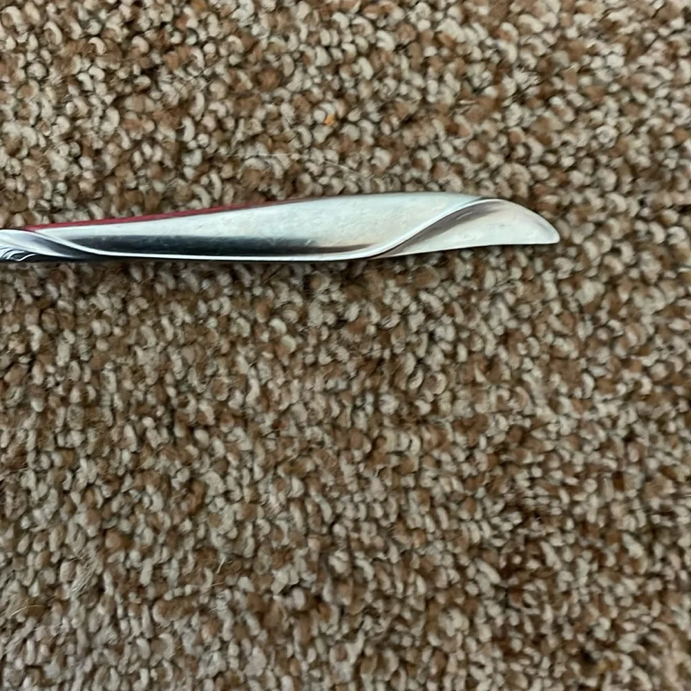 VTG Nasco Stainless Steel Swirl Handle teaspoon Japan
